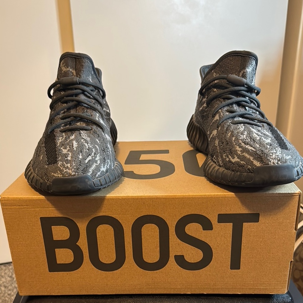 Black and Gray Yeezy Boost Sneakers